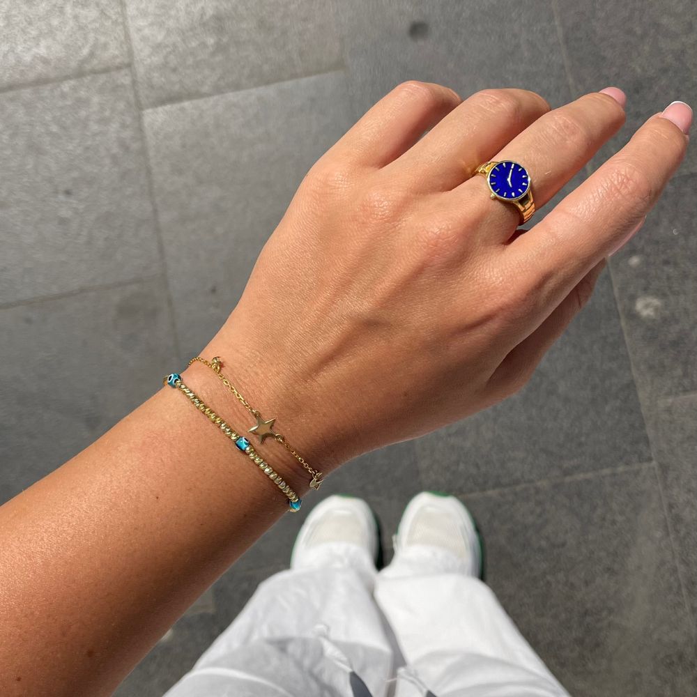DORICA NAZAAR BRACELET | 925 SILVER GOLD PLATED