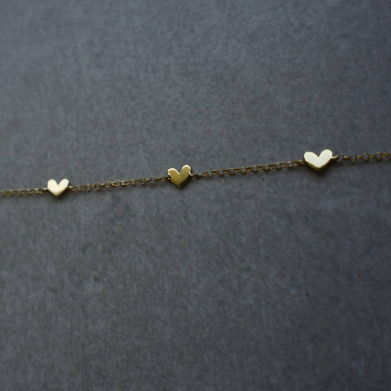 MINI 4-PIECE HEART BRACELET | 925 SILVER GOLD PLATED