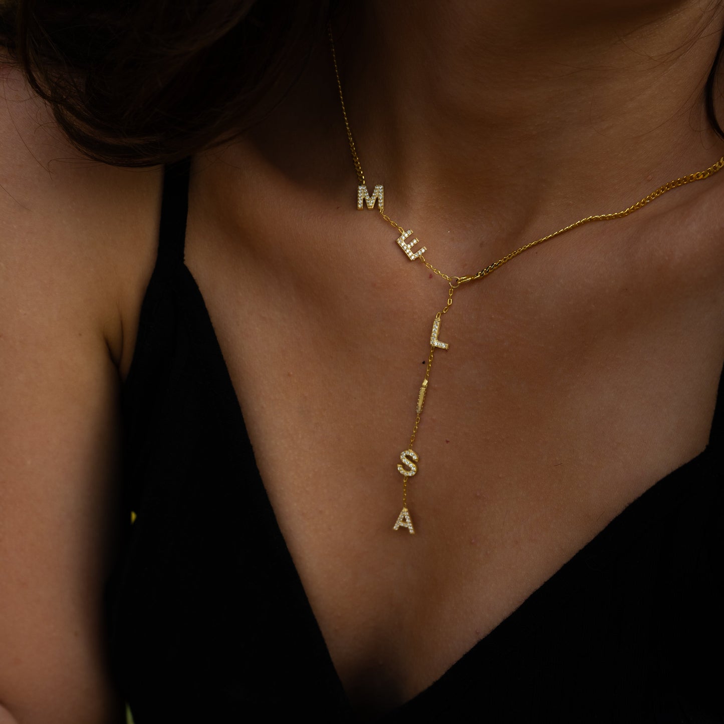 ZIRCON STONE NAMED SUMMER NECKLACE 2 | 925 SILVER 18 GOLD PLATED