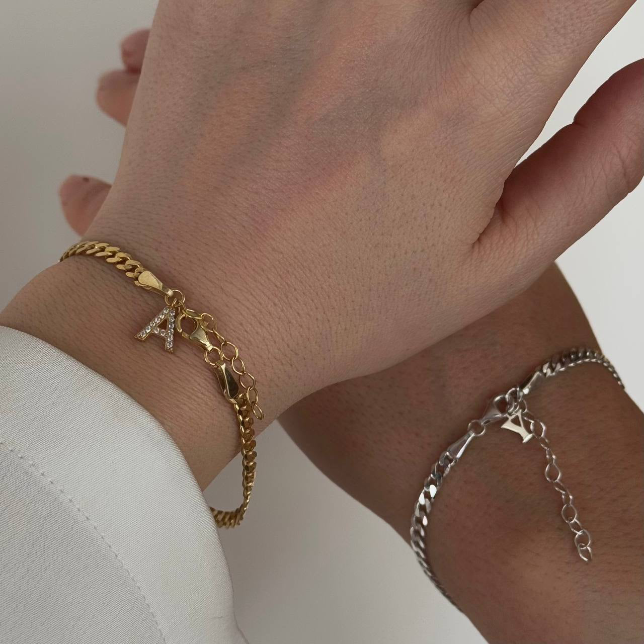 VOLUME GURMET DOUBLE COUPLE BRACELET | 925 SILVER GOLD PLATED