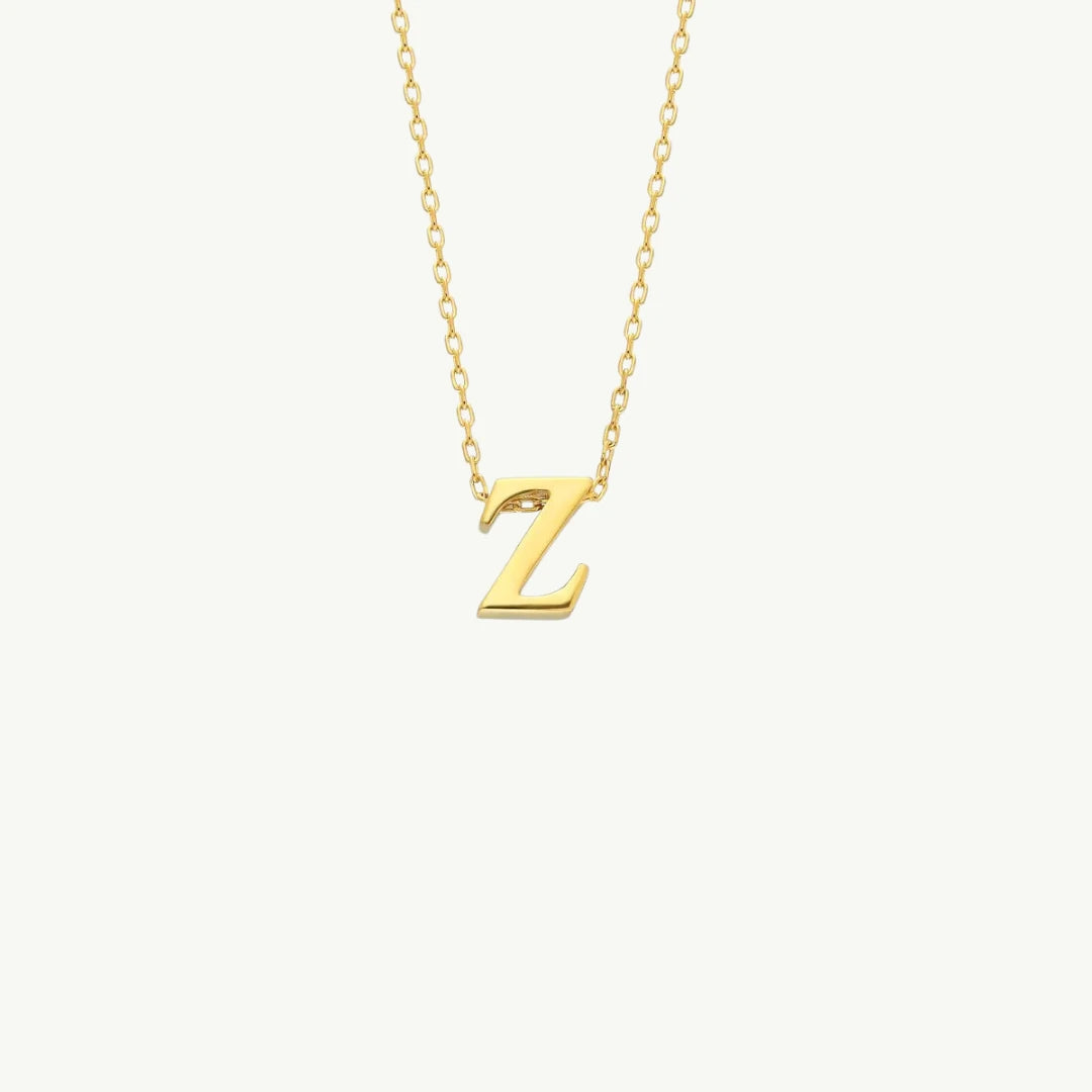 Minimalist Single Letter Necklace