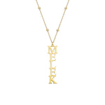 VİNTAGE DİKEY İSİM KOLYE