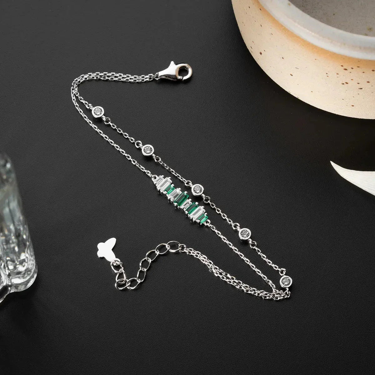 YEŞİL TAŞLI BAGET BİLEKLİK