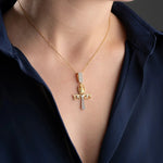 SCARAB ANKH KOLYE