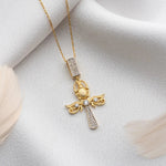 SCARAB ANKH KOLYE