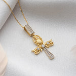 SCARAB ANKH KOLYE