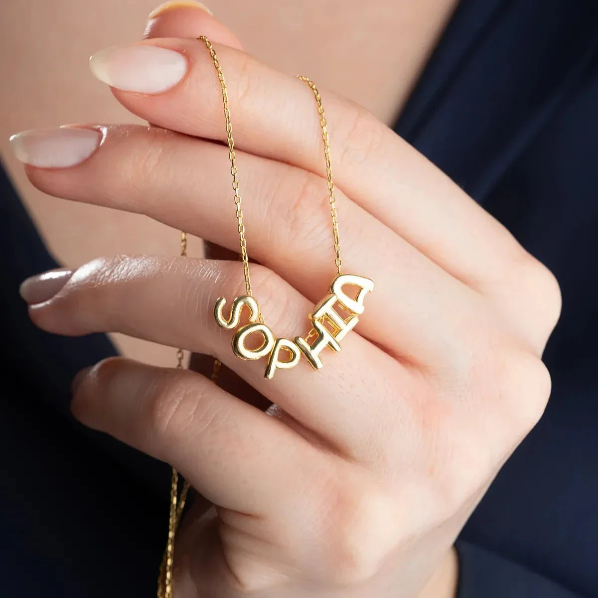 BALON HARF İSİM KOLYE