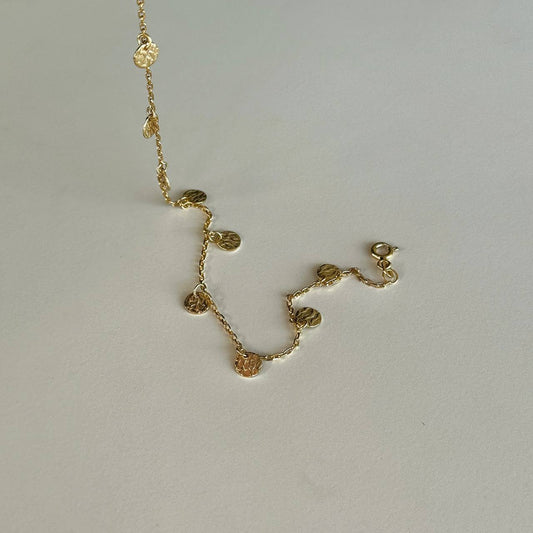 PATTERNED SEQUINE BRACELET | 925 SILVER GOLD PLATED