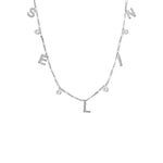 ZİRKON TAŞLI CHOCKER İSİM KOLYE
