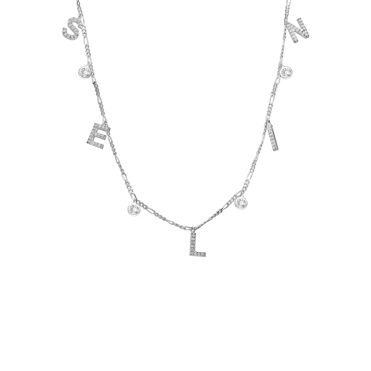 ZİRKON TAŞLI CHOCKER İSİM KOLYE
