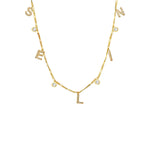 ZİRKON TAŞLI CHOCKER İSİM KOLYE