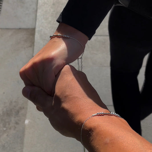 WORSE DOUBLE COUPLE BRACELET | 925 SILVER GOLD PLATED