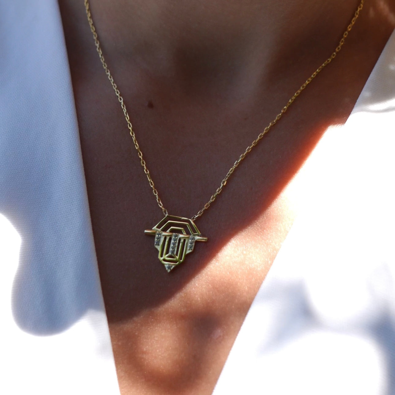 BELLA NECKLACE | 925 SILVER GOLD PLATED
