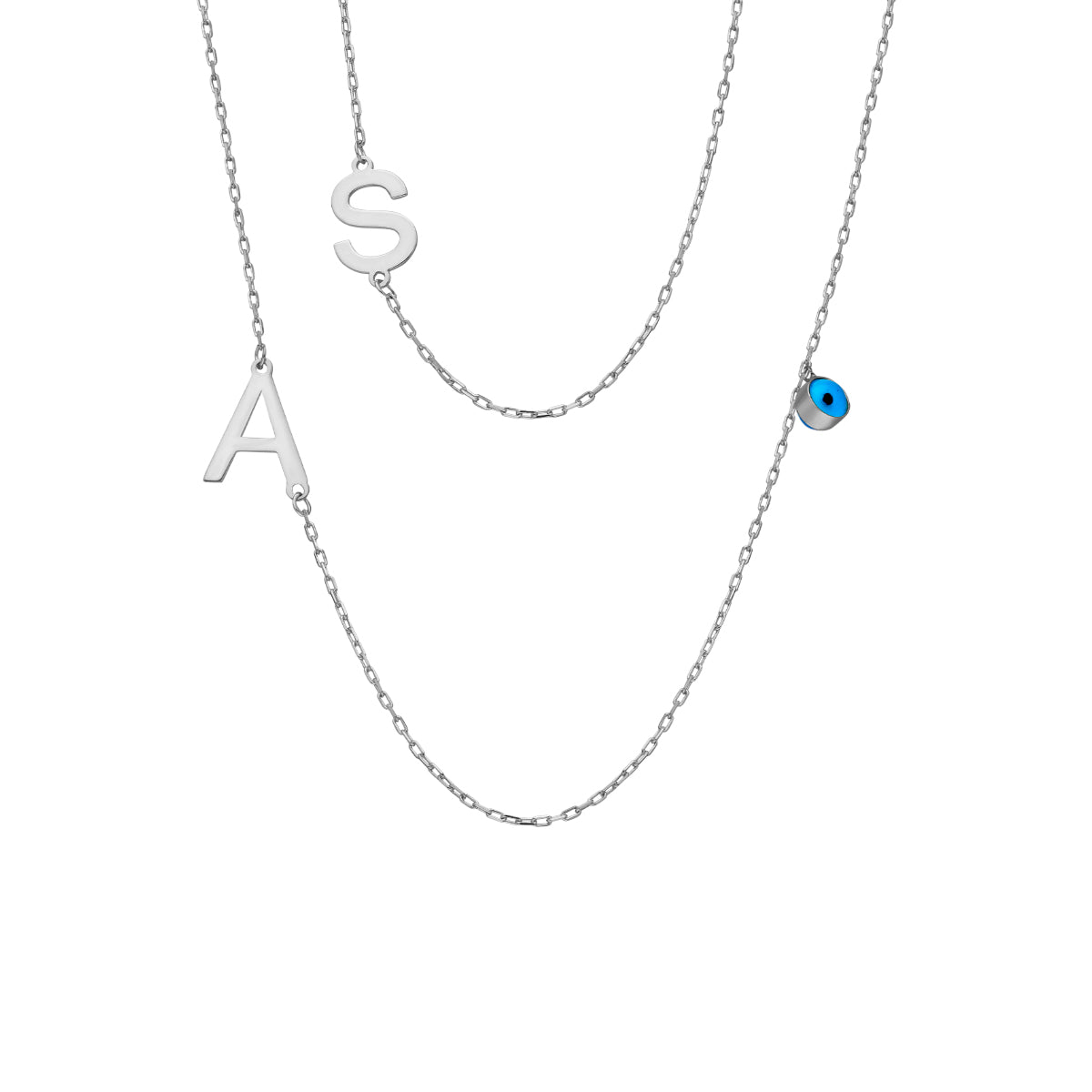 2 HARFLİ KÖPRÜCÜK NAZAR KOLYE