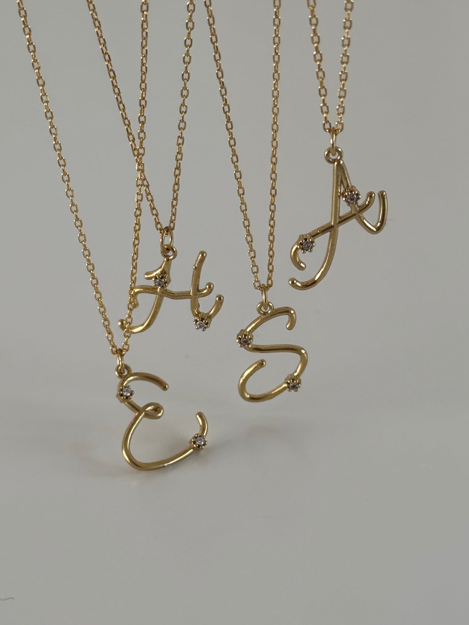 MİNİ TAŞLI HARF KOLYE