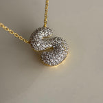 TAŞLI MİNİ BUBBLE İSİM KOLYE