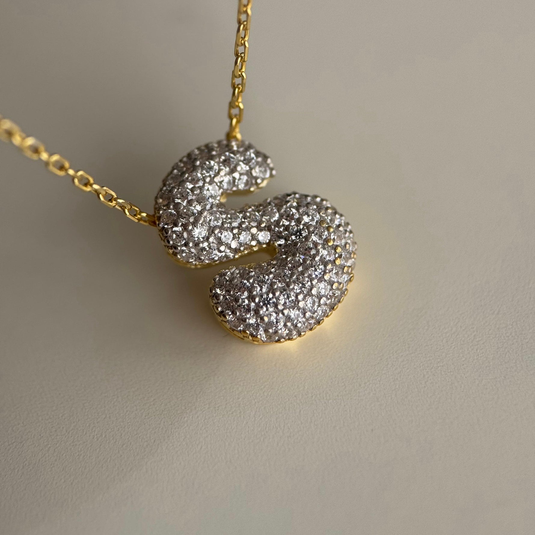 TAŞLI MİNİ BUBBLE İSİM KOLYE