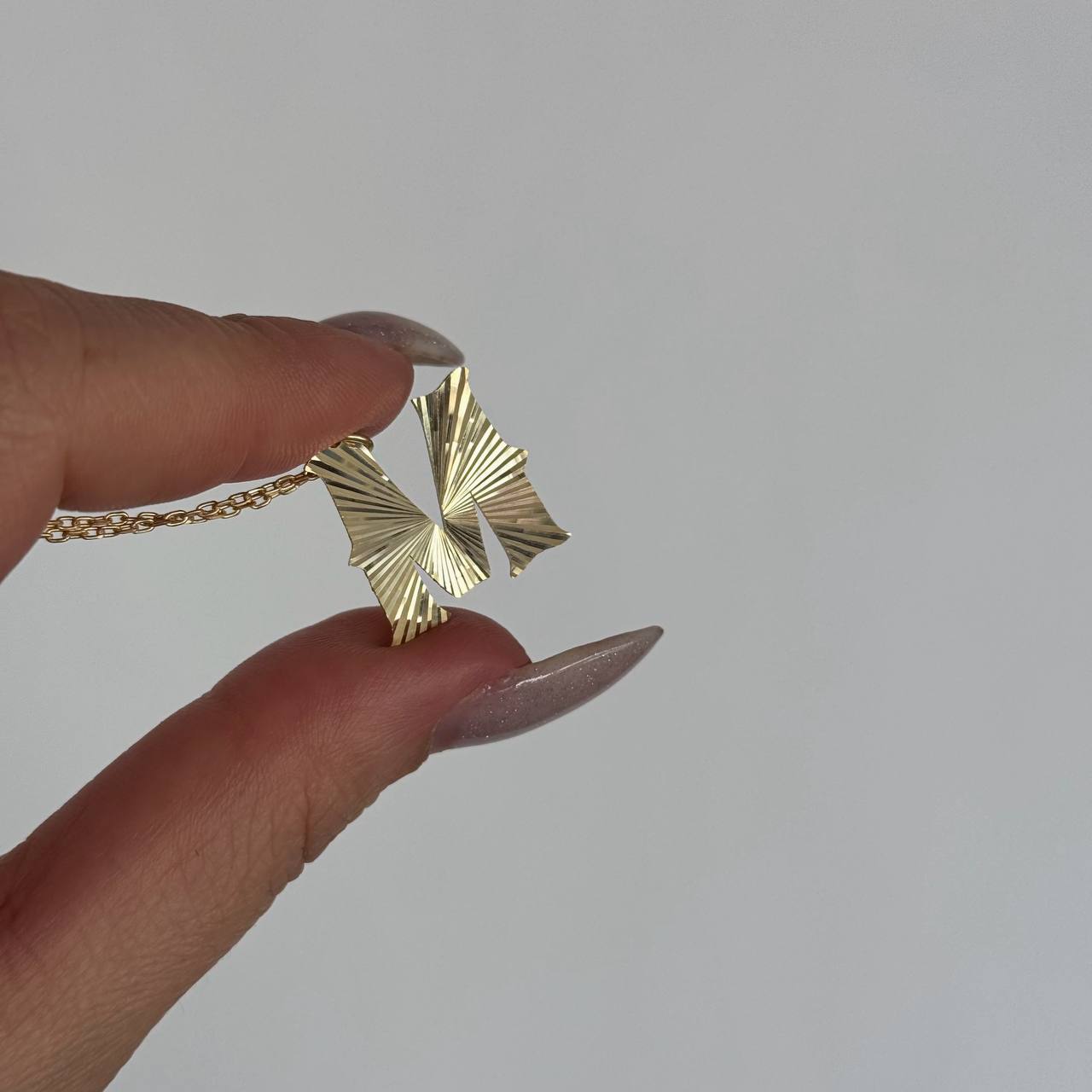 SHINE PLATE LETTER NECKLACE | 925 SILVER GOLD PLATED