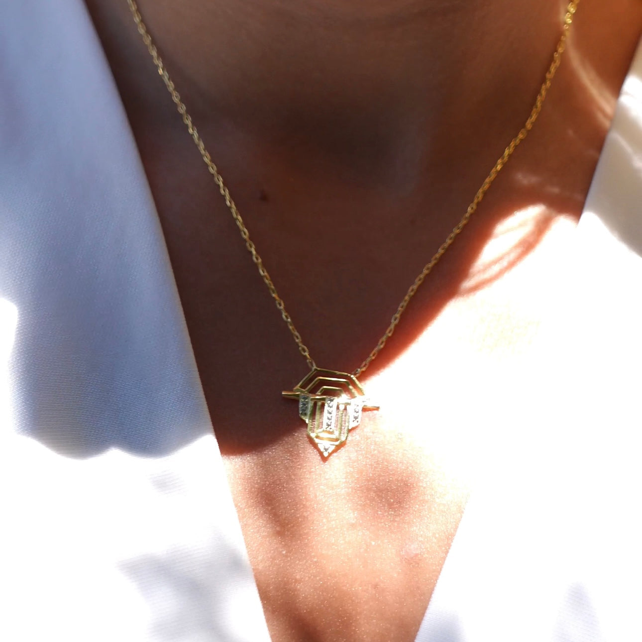 BELLA NECKLACE | 925 SILVER GOLD PLATED
