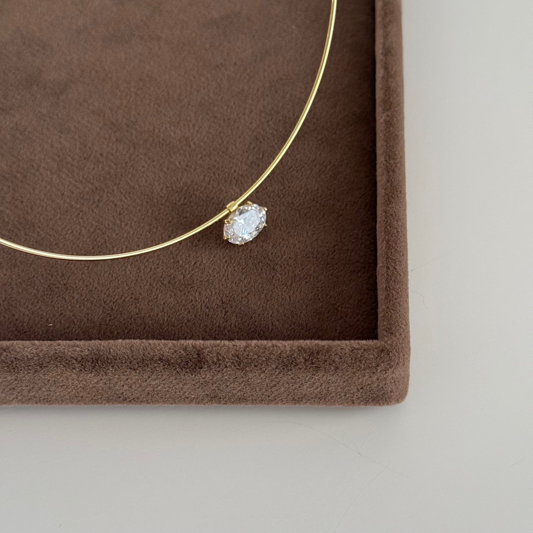 OVAL TAŞ CHOCKER
