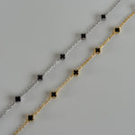 SİYAH YONCA ÇİFT BİLEKLİĞİ I