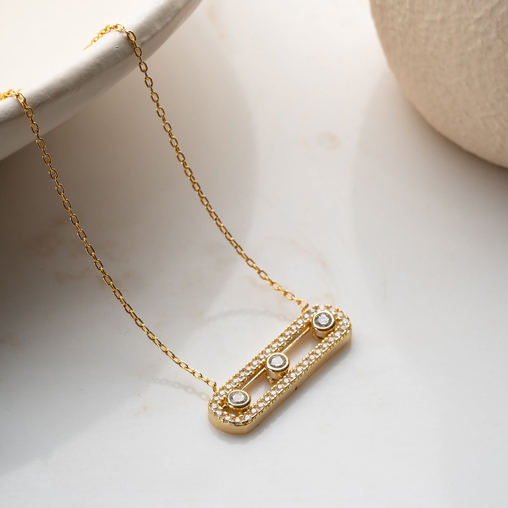 LUMİNA TAŞLI KOLYE