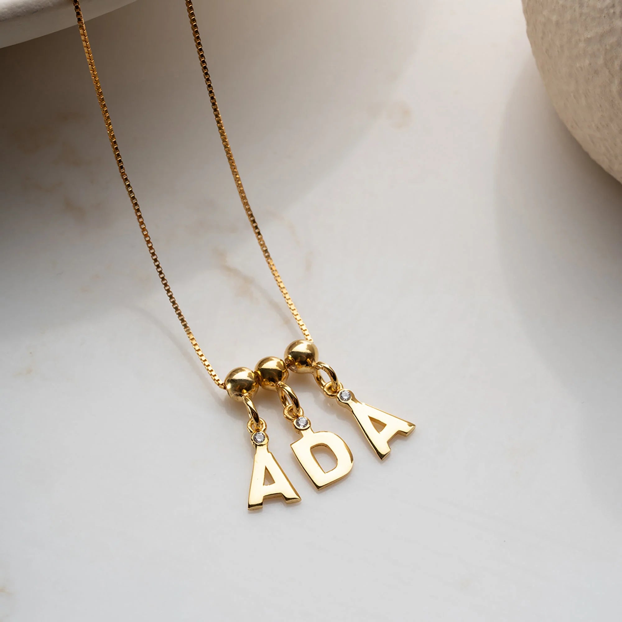 Amor Name Necklace | 925 Silver Gold Plated