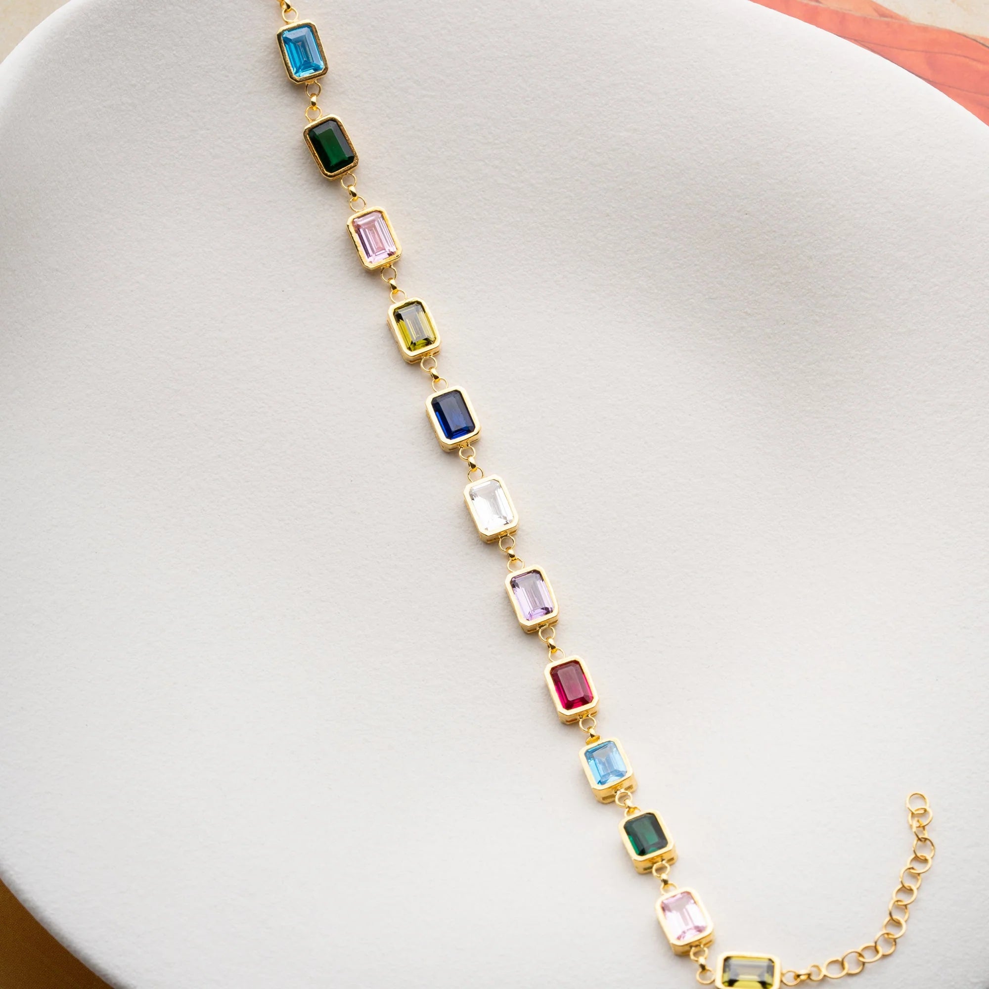 Ruby Bracelets | 925 Silver Gold Plated