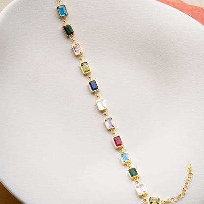 Ruby Bracelets | 925 Silver Gold Plated