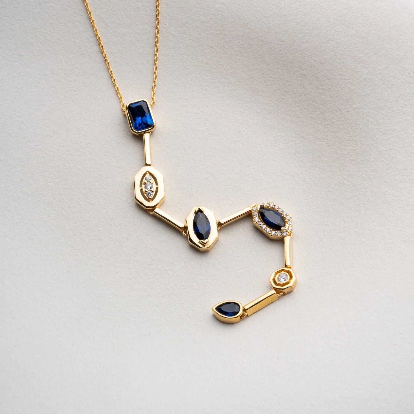 Mari Y Necklace | 925 Silver Gold Plated