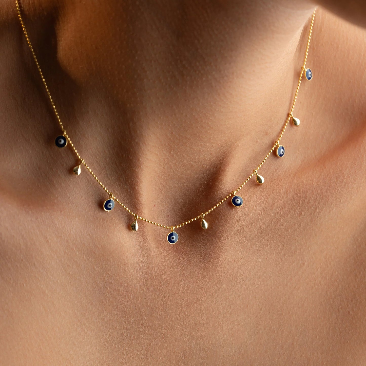 Star x Nazar Necklace | 925 Silver Gold Plated