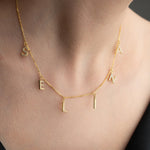 ZİRKON MİNİ HARFLİ CHOCKER KOLYE