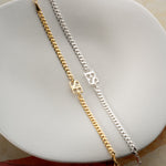 XXL GURMET ZİNCİRLİ İKİ HARFLİ ÇİFT BİLEKLİĞİ