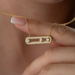 LUMİNA TAŞLI KOLYE