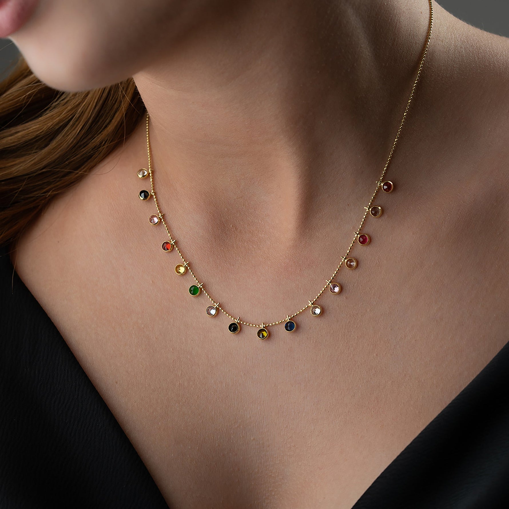 RENKLİ SİRİUS KOLYE