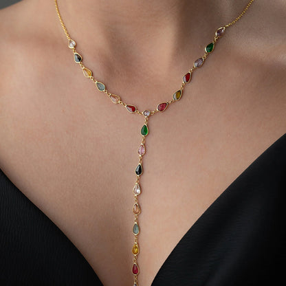 Venera Y Chain | 925 Silver Gold Plated