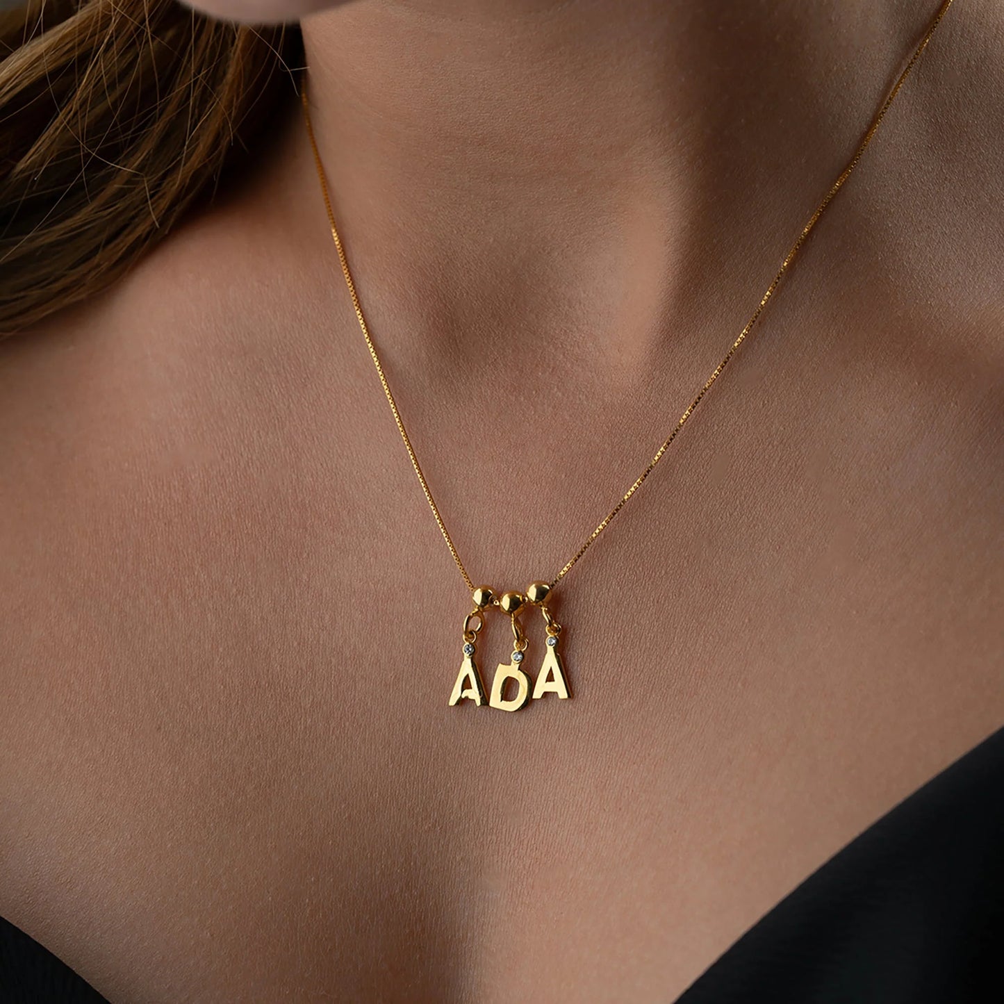 Amor Name Necklace | 925 Silver Gold Plated