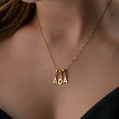Amor Name Necklace | 925 Silver Gold Plated