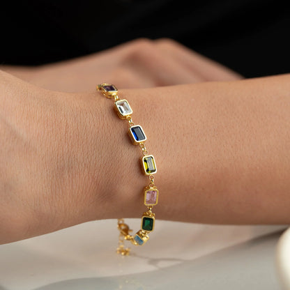 Ruby Bracelets | 925 Silver Gold Plated