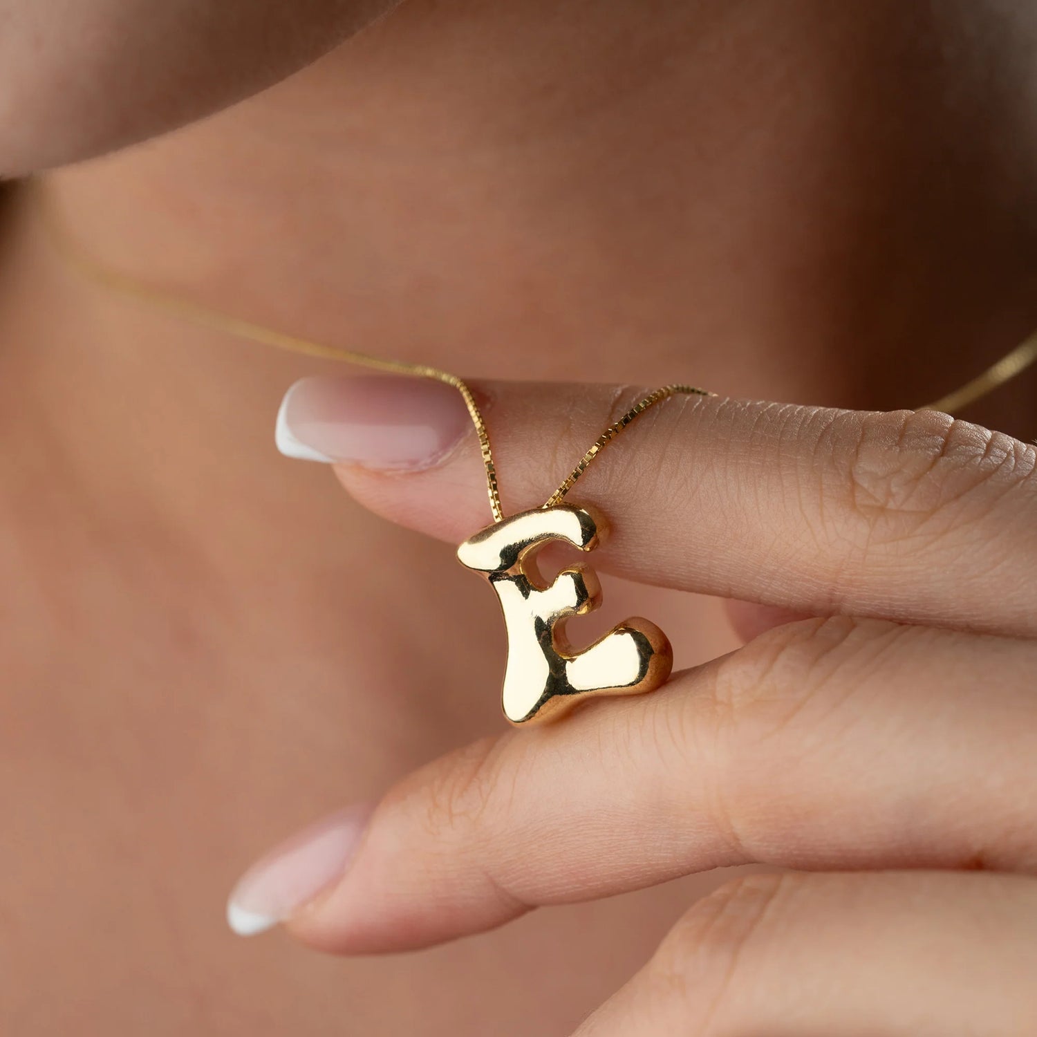 Buble Letter Necklace