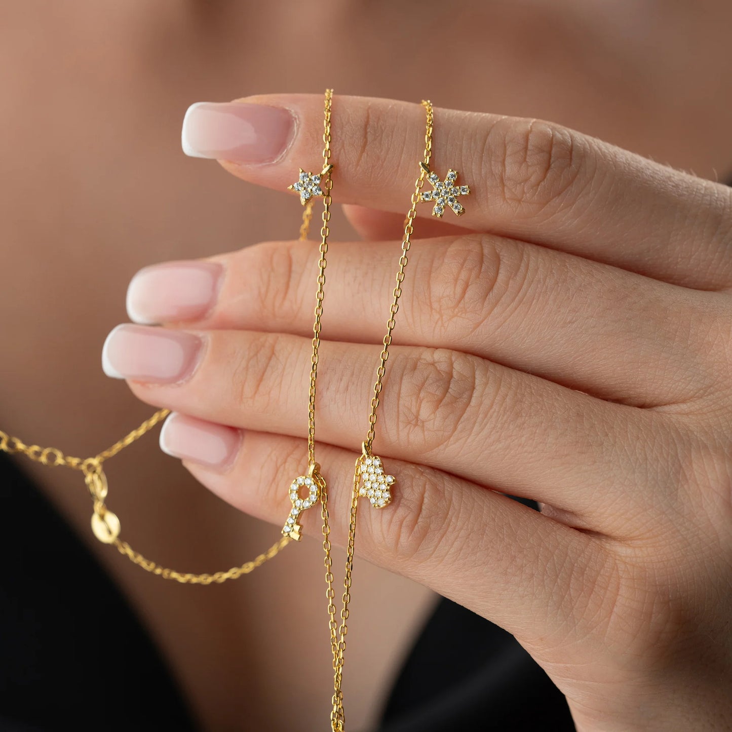 Nazaar Charm Necklace | 925 Silver Gold Plated