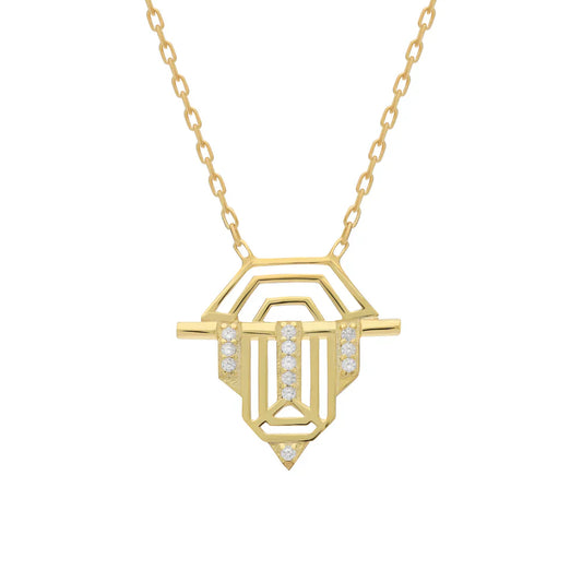 BELLA NECKLACE | 925 SILVER GOLD PLATED