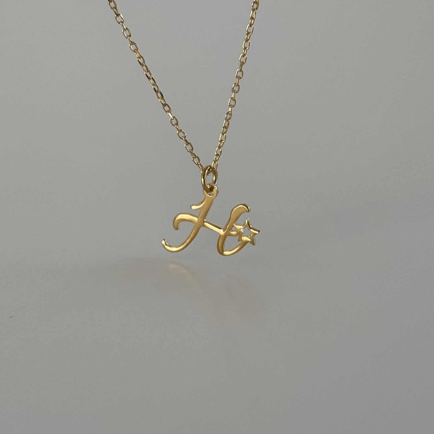 MİNİ YILDIZLI HARF KOLYE