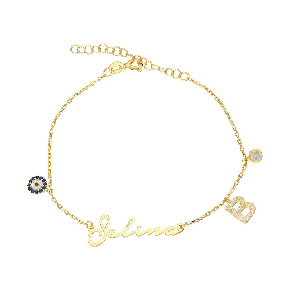 HARFLİ VE NAZARLI NOTERA BİLEKLİK