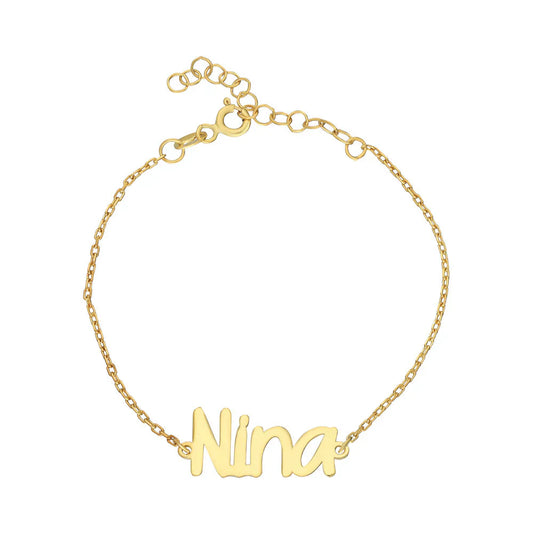 NAMED BABY BRACELET | 925 SILVER GOLD PLATED