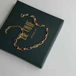 KARE BAGET TAŞLI COLORFULL BİLEKLİK