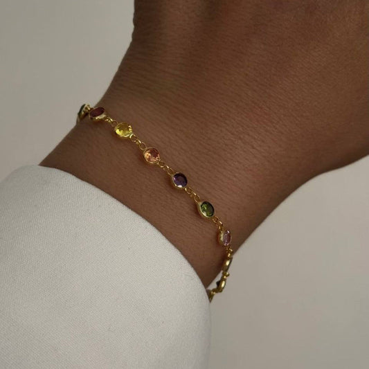 COLORFULL BRACELET | 925 SILVER GOLD PLATED