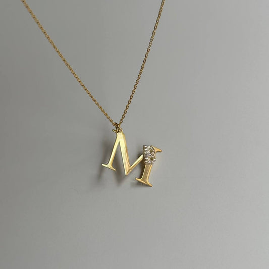 2 LETTER COMBO NECKLACE | 925 SILVER GOLD PLATED