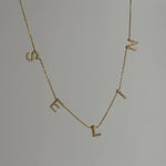 CHOCKER ZİRKON TAŞLI İSİM KOLYE