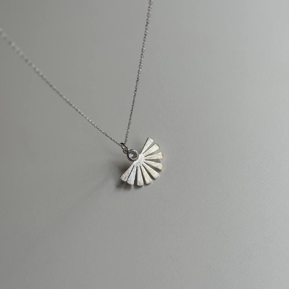 FAN NECKLACE | 925 SILVER GOLD PLATED